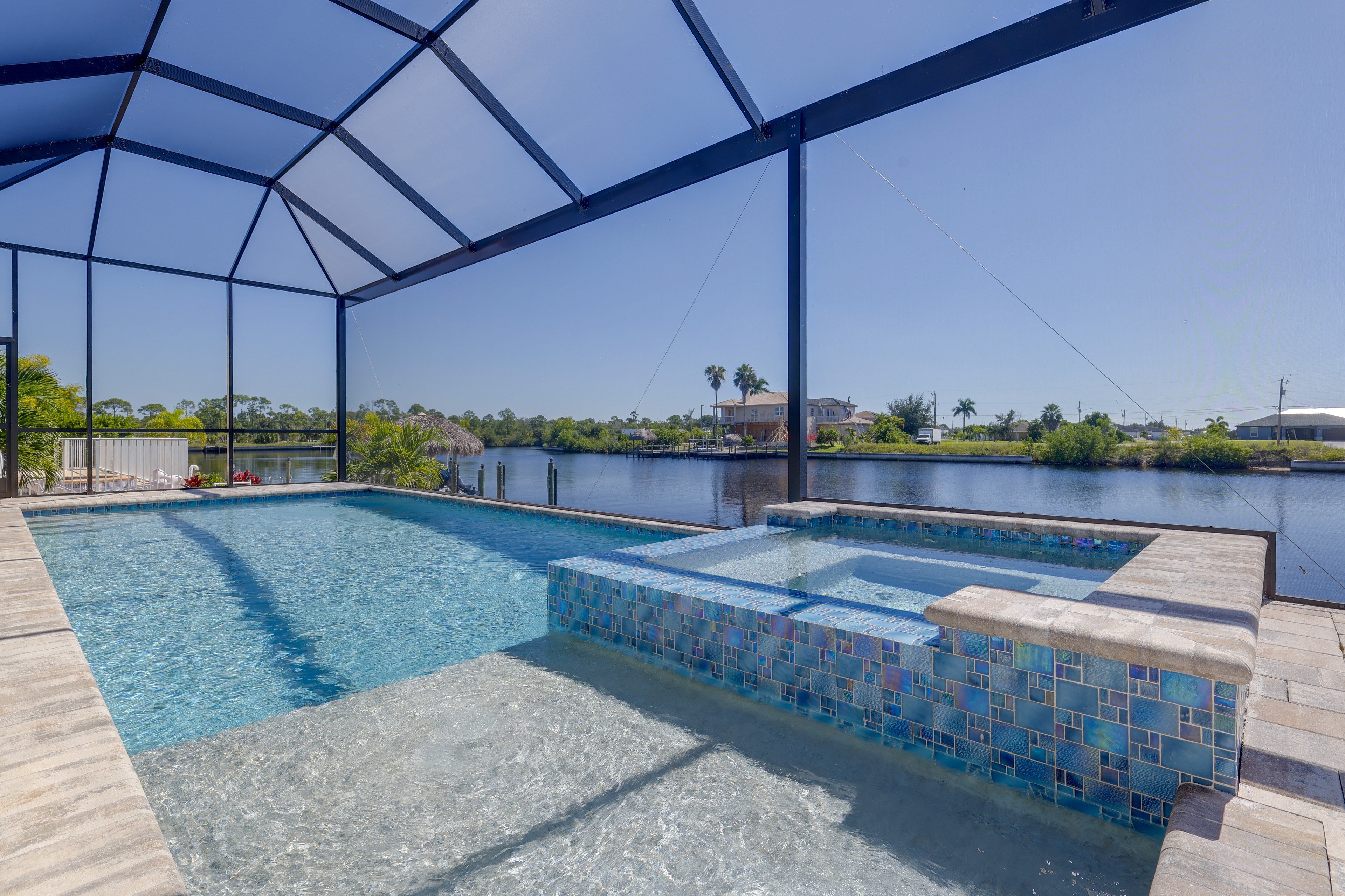 Screened Lanai | Private Pool & Spa