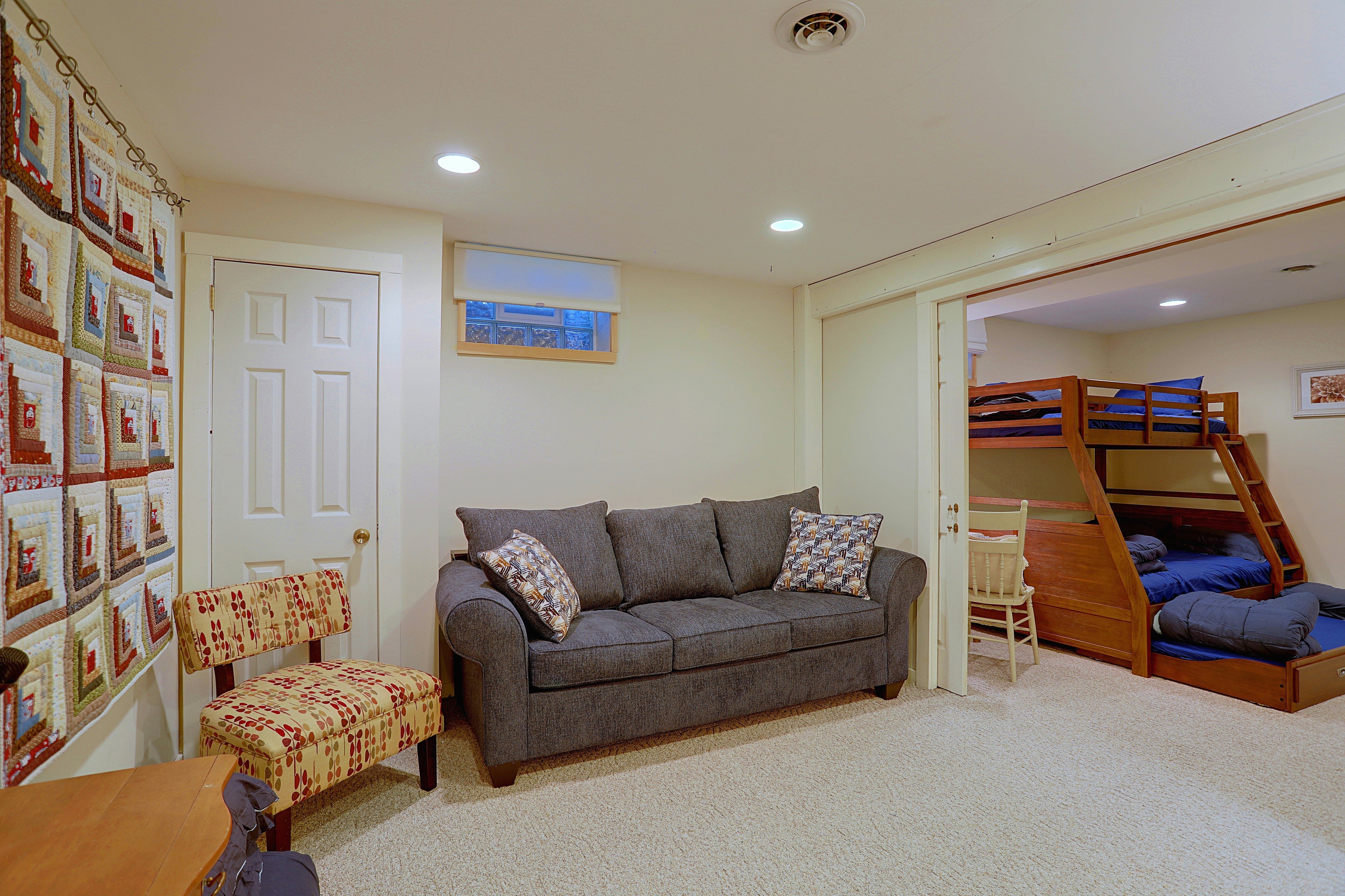 Family Room | Queen Sleeper Sofa | Lower Level