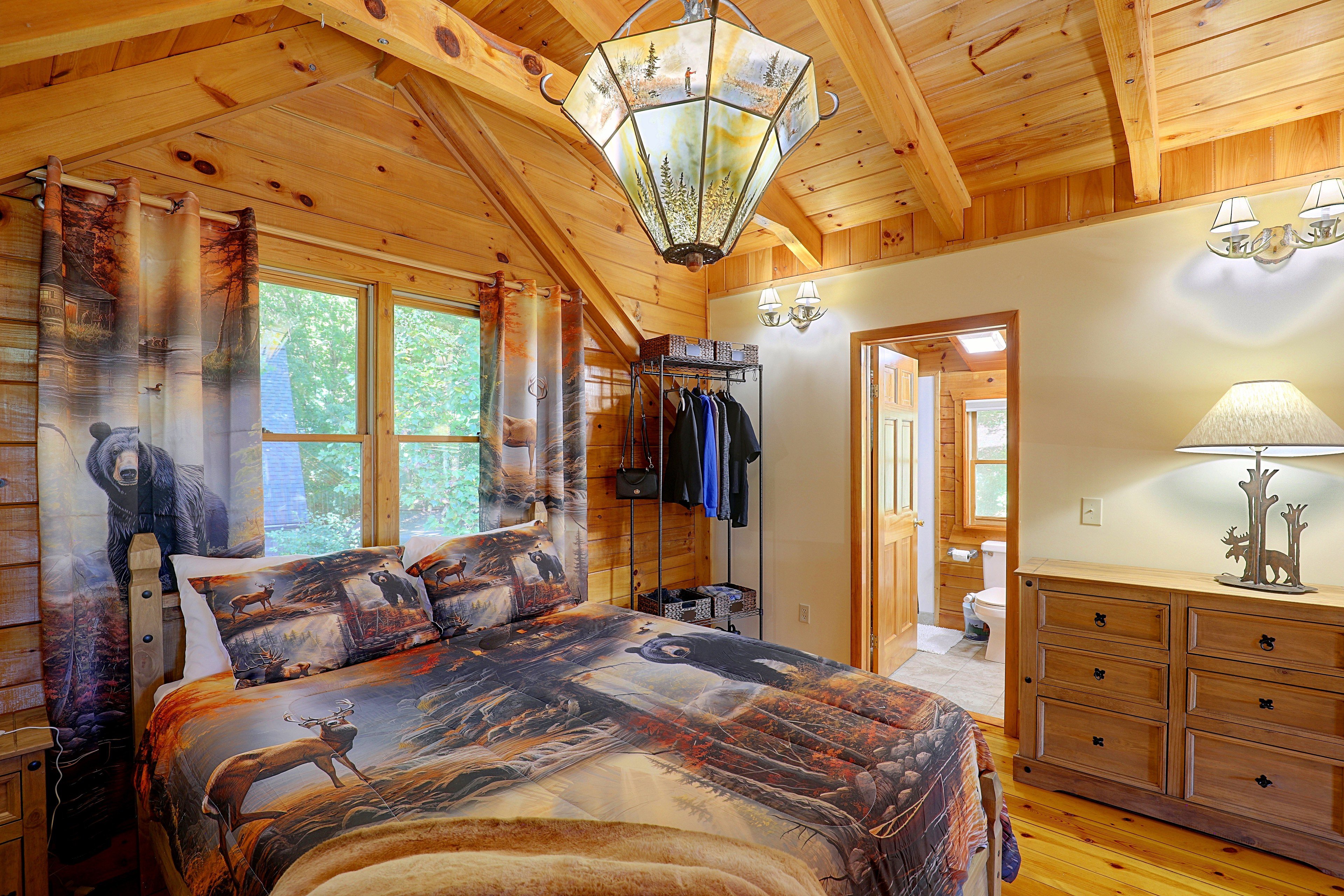 Lofted Sleeping Area | Queen Bed