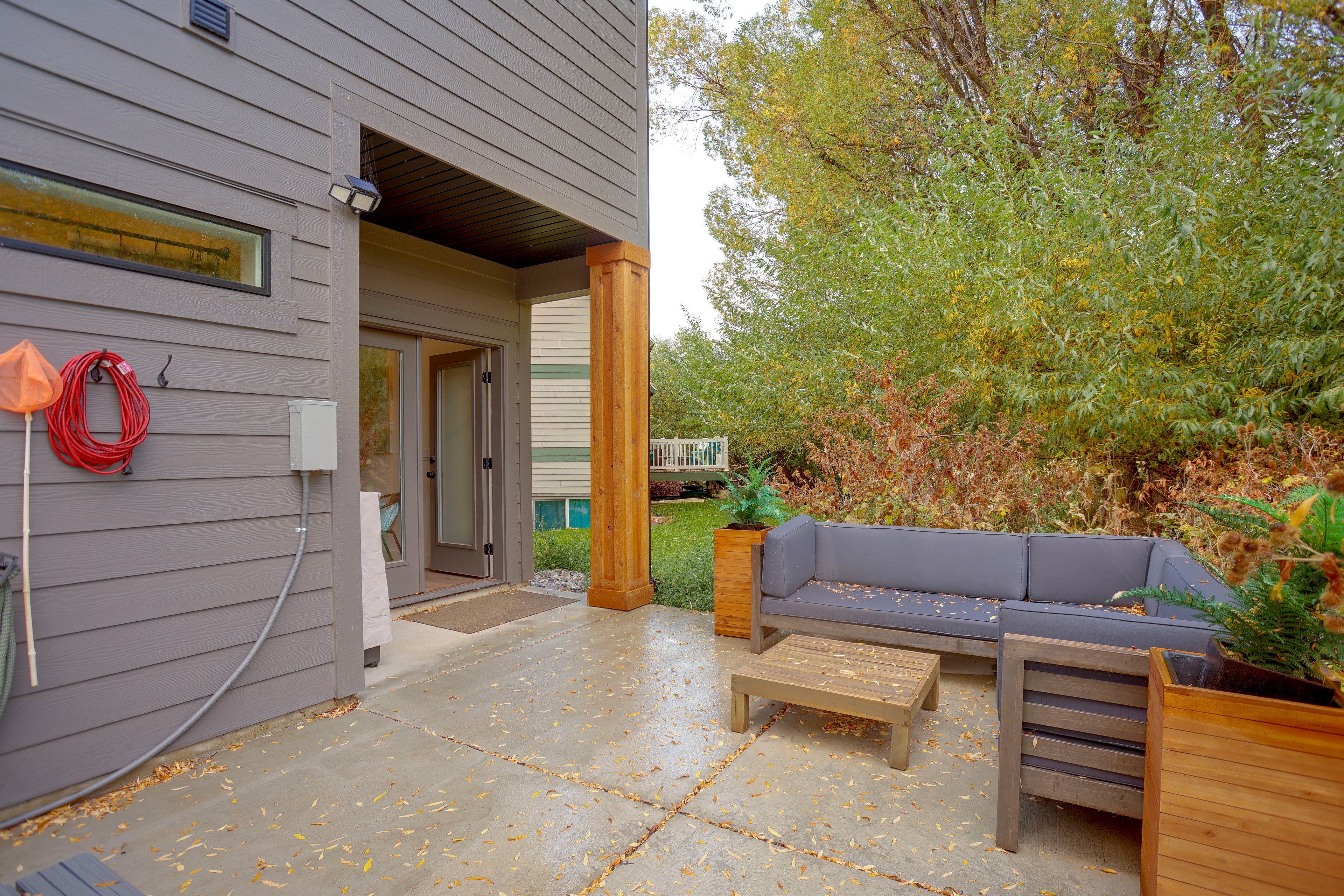 Furnished Patio | On-Site Creek