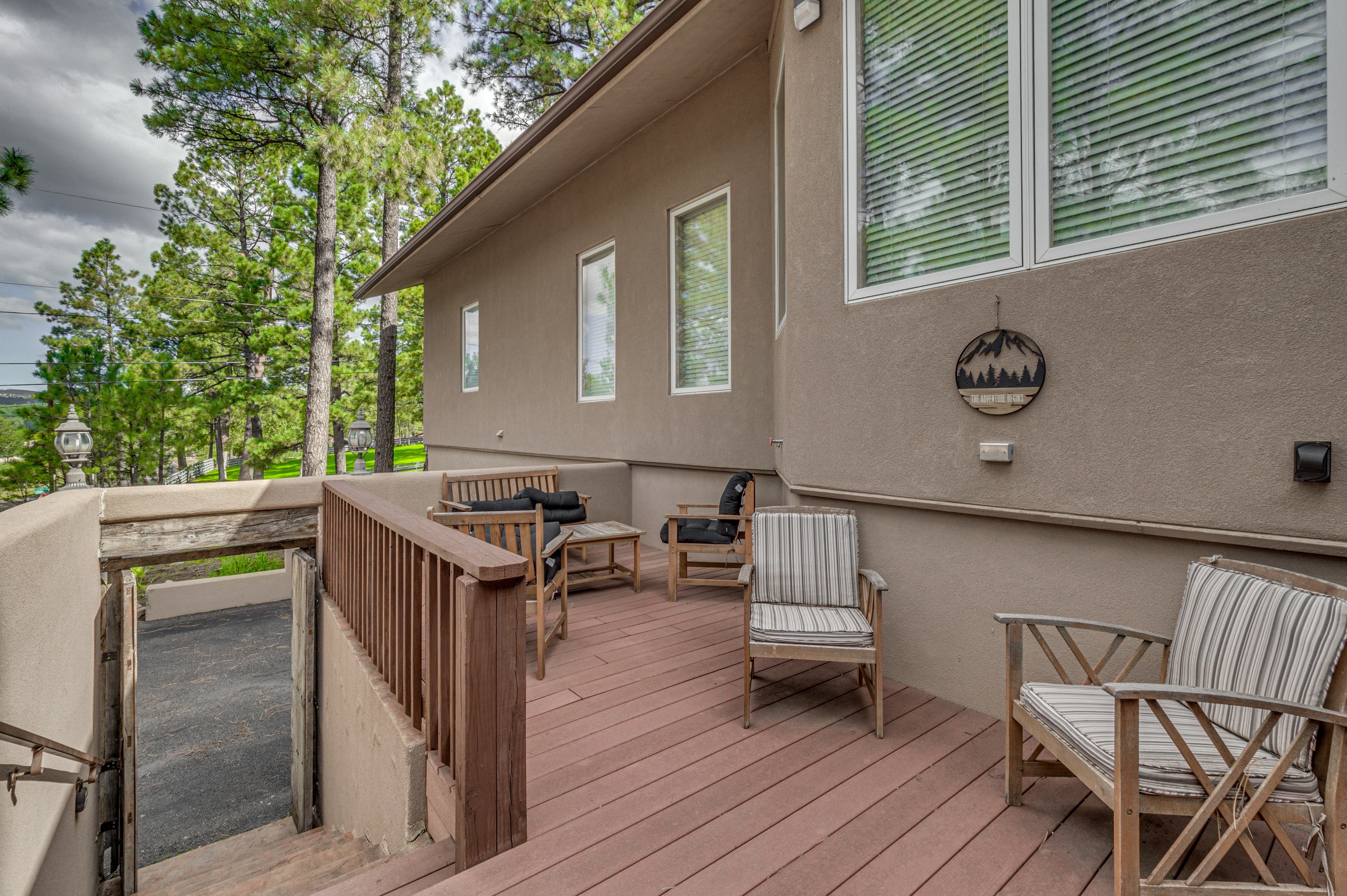 Furnished Deck | Entrance | Stairs Required