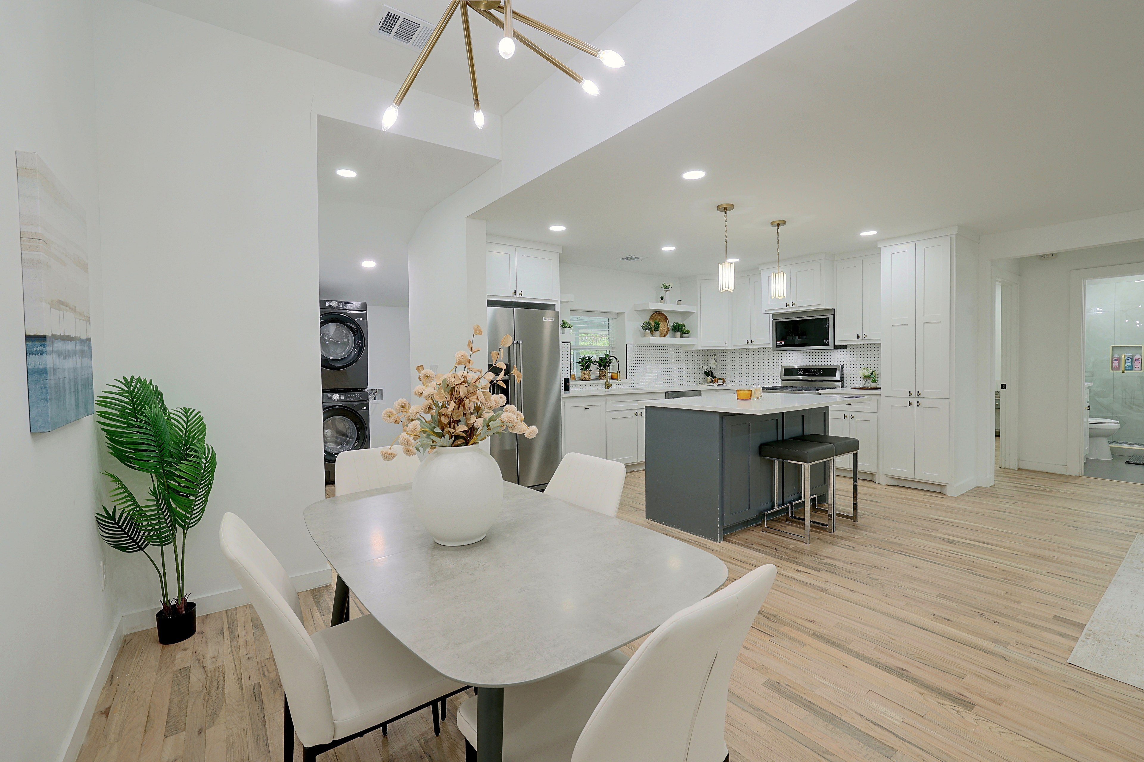Open Dining & Kitchen Area