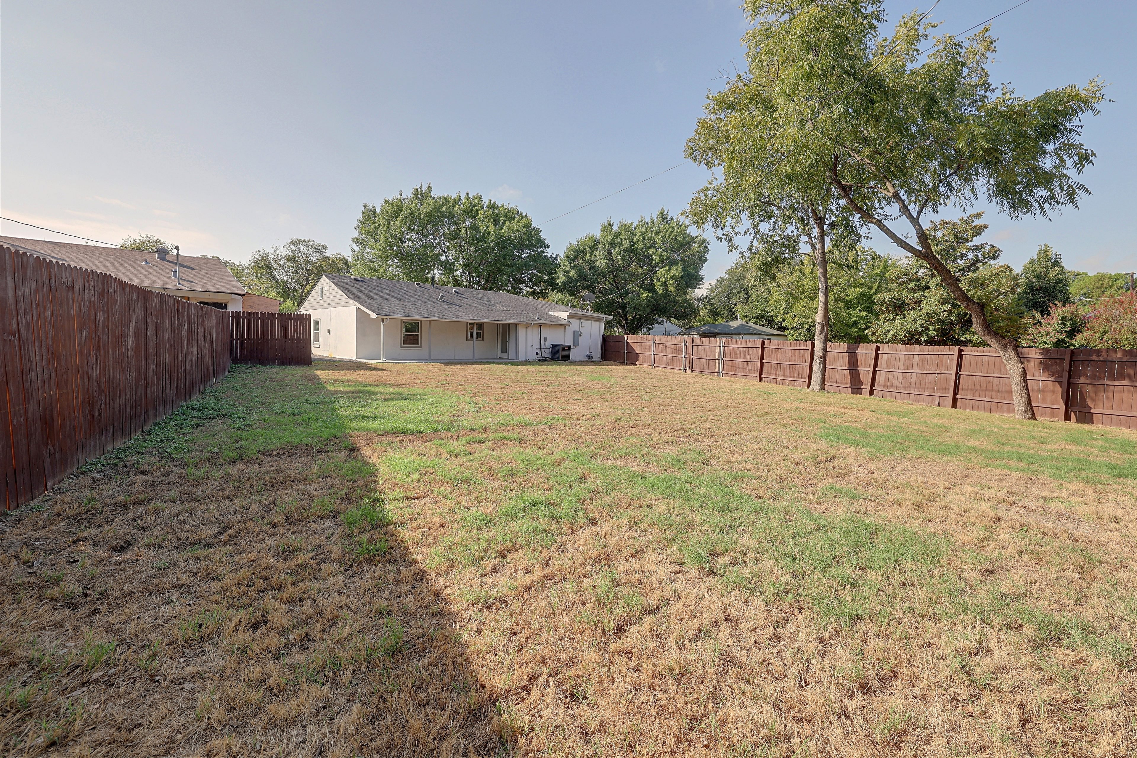 Large Fenced Backyard